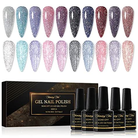 Shining She Vernis Semi Permanent Paillet Reflechissante Couleurs