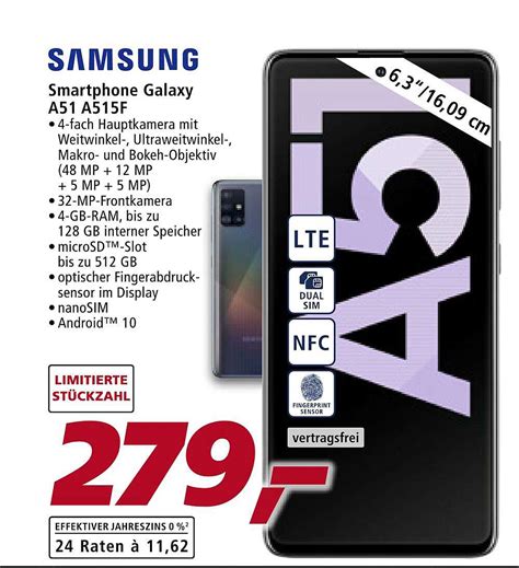 Samsung Smartphone Galaxy A51 A515f Angebot Bei Real 1Prospekte De