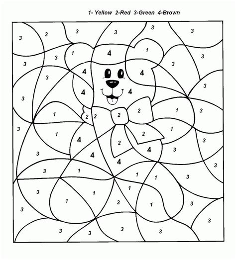 Number Sheets For Adults Coloring Pages