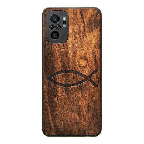 Drewniane Etui Xiaomi Redmi Note Rybka Chrze Cija Ska Imbuia