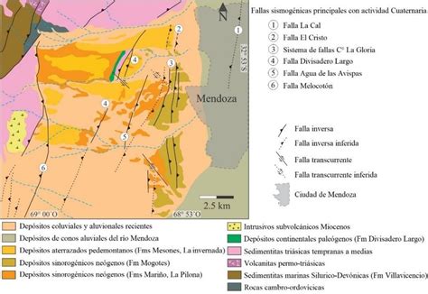 Mapa Geológico Estructural Simplificado Del área Próxima A La Ciudad De Download Scientific