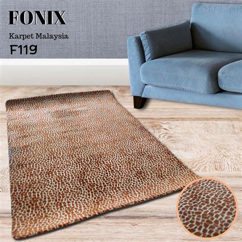 Jual Karpet Busa FONIX Malaysia Bulu Super Lembut Anti Slip 150 X 190