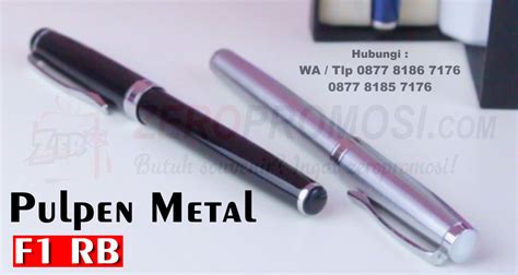 Pulpen Promosi Metal Ballpoint F1 RB Pulpen Premium Zeropromosi