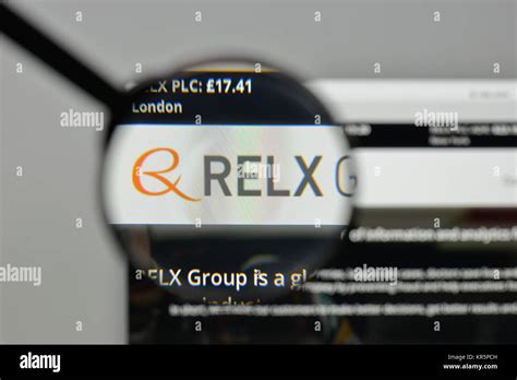 Milan Italy November 1 2017 Reed Elsevier RELX Group Logo On The