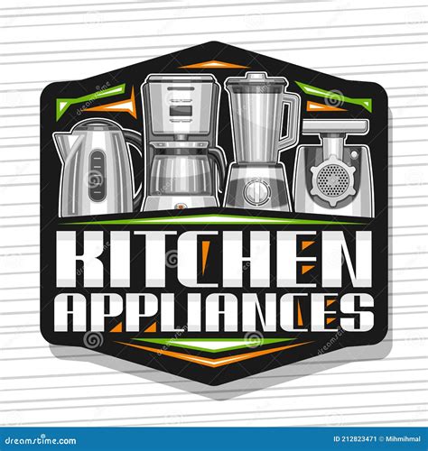 Vector Logo For Kitchen Appliances Stock Vector Illustration Of