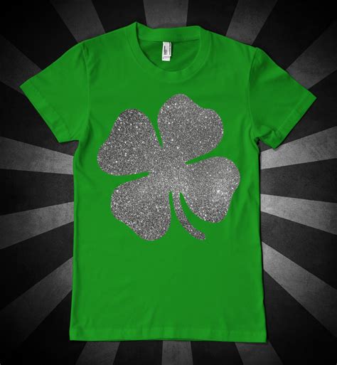 Glitter Shamrock St Patrick S Day T Shirt Design Tshirt Designs