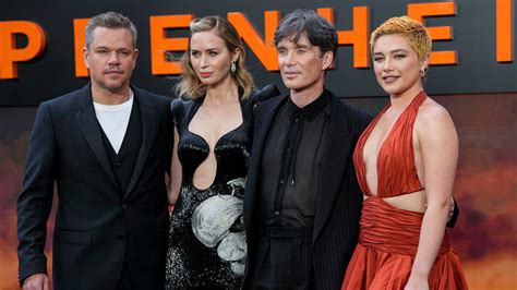 Matt Damon Emily Blunt More Oppenheimer Stars Walk Out Of Premiere