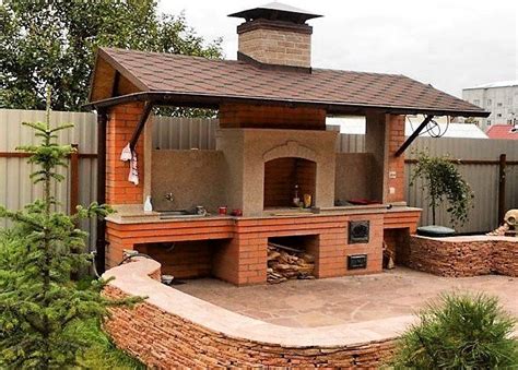 зона барбекю на террасе - Поиск в Google | Outdoor kitchen patio ...