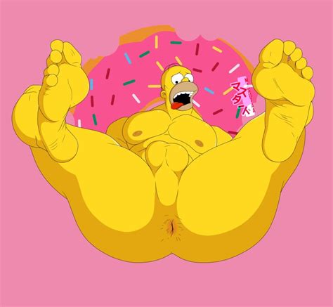 Rule 34 Asshole Balls Doughnut Feet Gay Homer Simpson Legs Spread