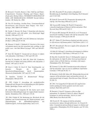 Article Of Reconstruction Of Cleft Lip And Palate Defect Pdf