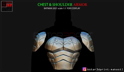 Stl File Pauldron Armor Batman Shoulder Armor 2021 Robert Pattinson・3d Printing Model To