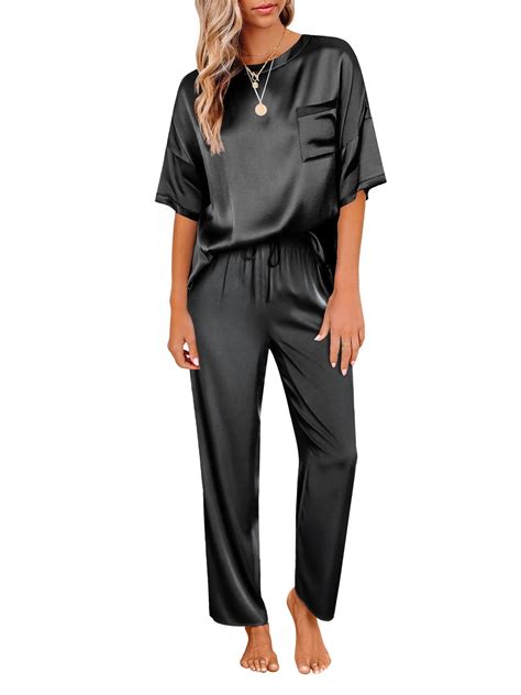 Avidlove Summer Pajama Sets For Women Silk Satin Pj Sets Two Piece