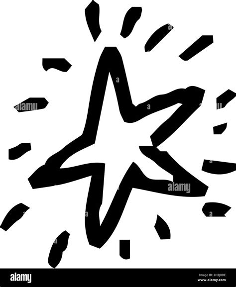 This is a illustration of Doodle of a shining star drawn by a child Stock Vector Image & Art - Alamy