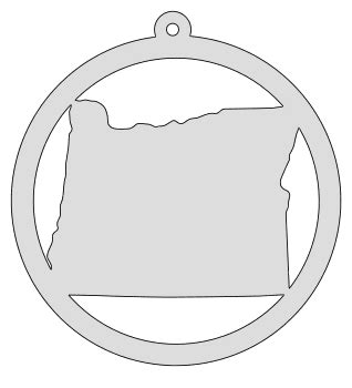 Oregon Map Outline Printable State Shape Stencil Pattern Diy