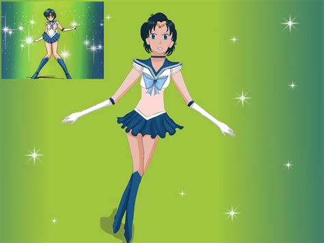 Sailor Moon 30th Anniversary Redraw Sailor Mercury By Lamoonstar On