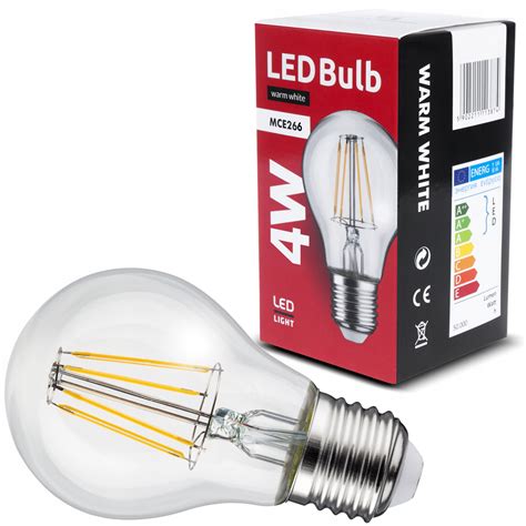 ŻarÓwka Led E27 4w Filament Edison Retro Ozdobna 61485 • Cena Opinie