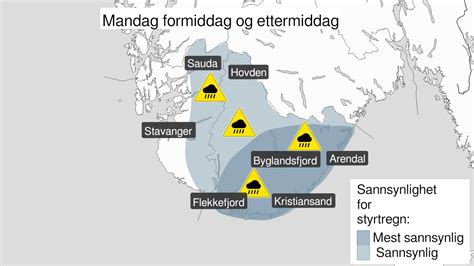 Styrtregn På Sørlandet Skal På Stolpejakt