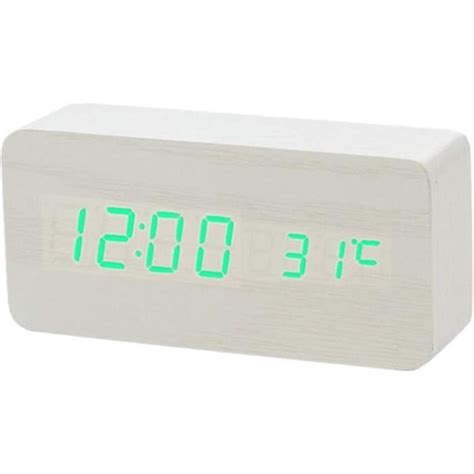 Radio Reveil Bois R Veil Horloge De Bureau Horloge De Chevet Lumi Re