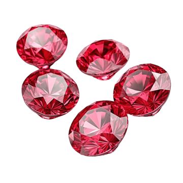 Red Dazzling Diamonds D D Illustration D Rendering Png