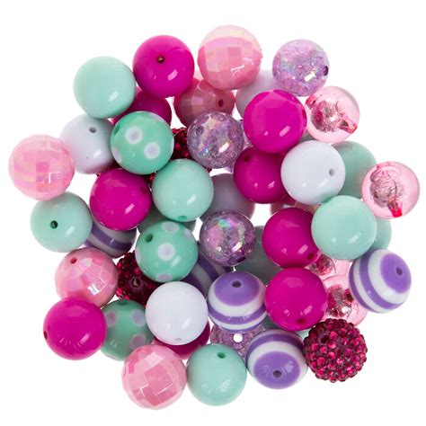 Bubblegum Mix Round Beads Hobby Lobby