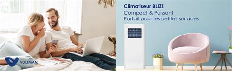 Climatiseur mobile 7000 BTU 2 5KW BLIZZ blanc 15m² Programmable