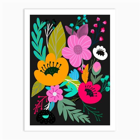 Floral Design Art Print By Nora Gad Fy