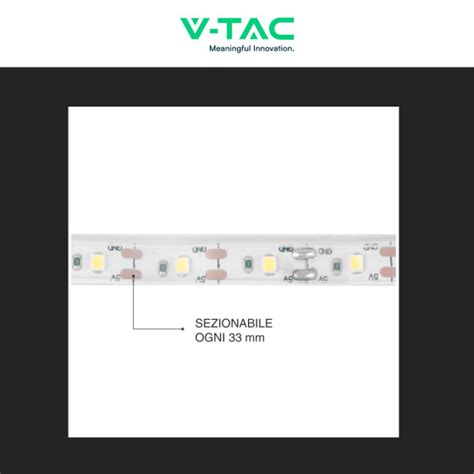 VT 2835 Striscia LED SMD Con Pannello Solare E Telecomando 6W V Tac