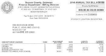 Sussex County begins issuing annual property tax bills | Sussex County