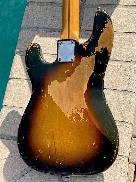 Fender Precision Bass 1958 Sunburst Finish Bass For Sale Guitarbroker