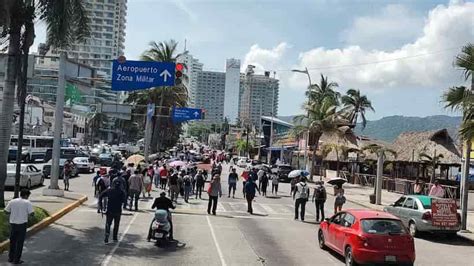 Marcha Ceteg En La Costera De Acapulco Anews