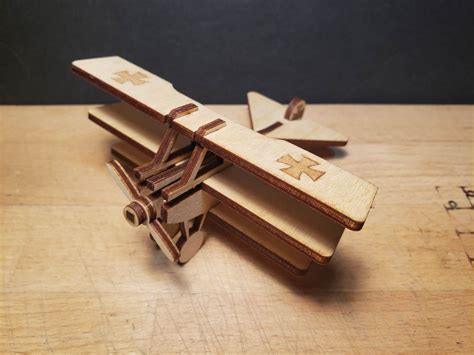 1917 Fokker Dr 1 Triplane Wooden Kit Card Model Kit Etsy