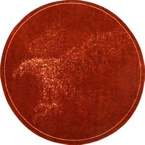 Round Red Rug New Idea Horse Pattern Design Circle Carpet Warmly Home