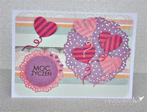 Modne Scrapbooking Kartki Z Balonikami Wrzosowisko Art Madam Pl