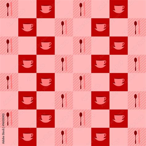 Seamless texture tablecloth Stock Illustration | Adobe Stock