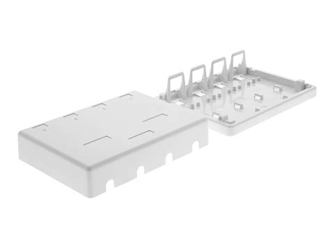 4 Port Surface Mount Box White At Cables N More