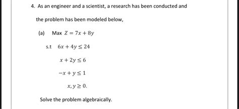 Answered 4 As An Engineer And A Scientist A… Bartleby