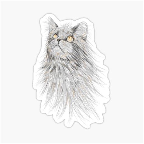 Cute Cat Stargazing Sticker For Sale By Shlitz Redbubble