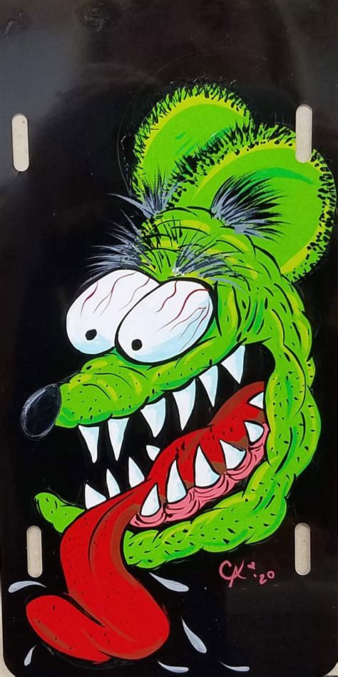 Kustom Kulture Rat Fink Art By Cheryl Ann