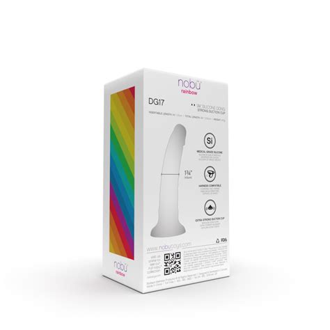 Nobü Rainbow DG17 9 1 4 Dildo with Suction Cup Living Coral Nobü