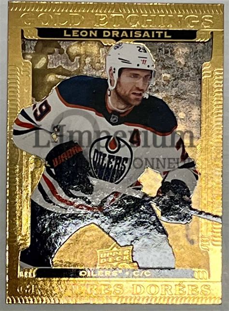 Complete Gold Etchings Series Tim Hortons Upper Deck Hockey Cards