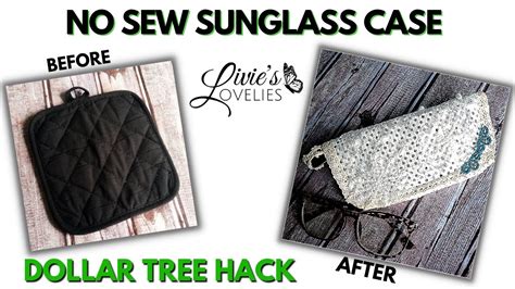 No Sew Sunglass Case Dollar Tree Potholder Hack Hidden Giveaway