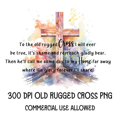 Old Rugged Cross Png Clipartcross Graphics Sublimationreligious