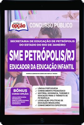 Apostila SME Petrópolis RJ em PDF Educador da Educação Infantil