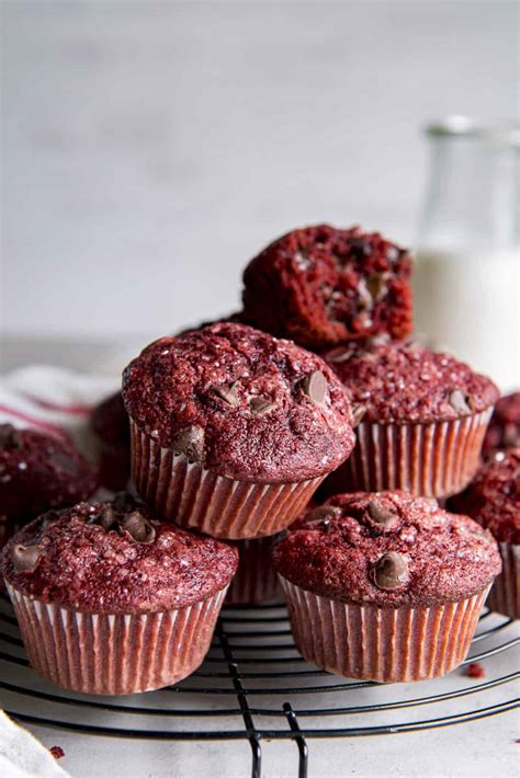 Red Velvet Muffins The Crumby Kitchen