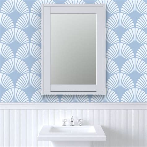 Coastal Seashell Wallpaper Art Deco Style Coastal Seashell Wallpaper ...