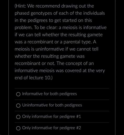 Solved The Pedigrees Below Show Inheritance Of An Autosomal Chegg