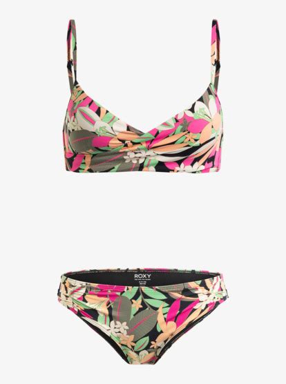 Printed Beach Classics Wrap Two Piece Bikini Set For Women Roxy