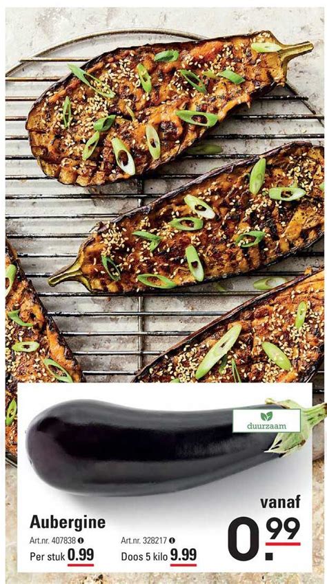 Aubergine Aanbieding Bij Sligro Folders Nl