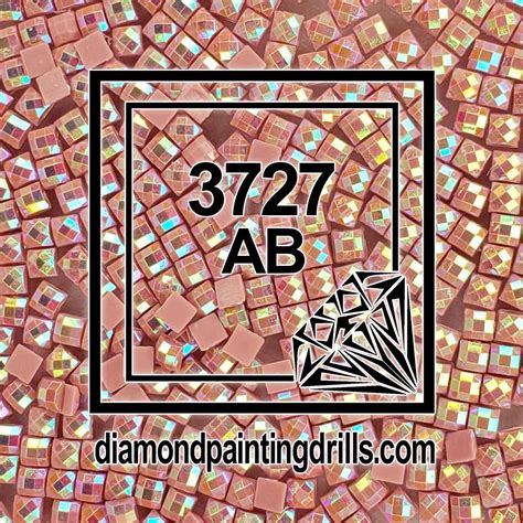 3727 Antique Mauve - Light - Square AB - Diamond Painting Drills