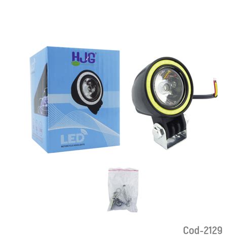 Kolm Neblinero Para Moto LED Cree Con Ojo De Angel 3 Funciones 15